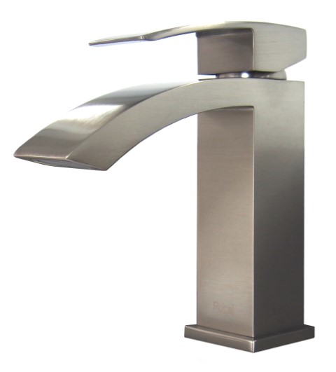 ra-4126bn_thumb Single Handle Bathroom faucet 6 3/10" x 6 2/3" Brushed Nickel - Image 1